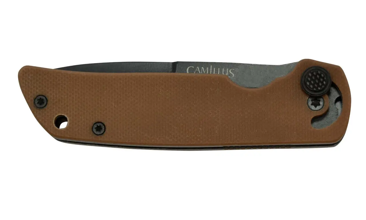 CAMILLUS Cuda Mini 6.75″ Folding Knife, Coyote Brown